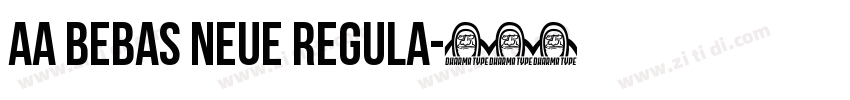 AA Bebas Neue Regula字体转换